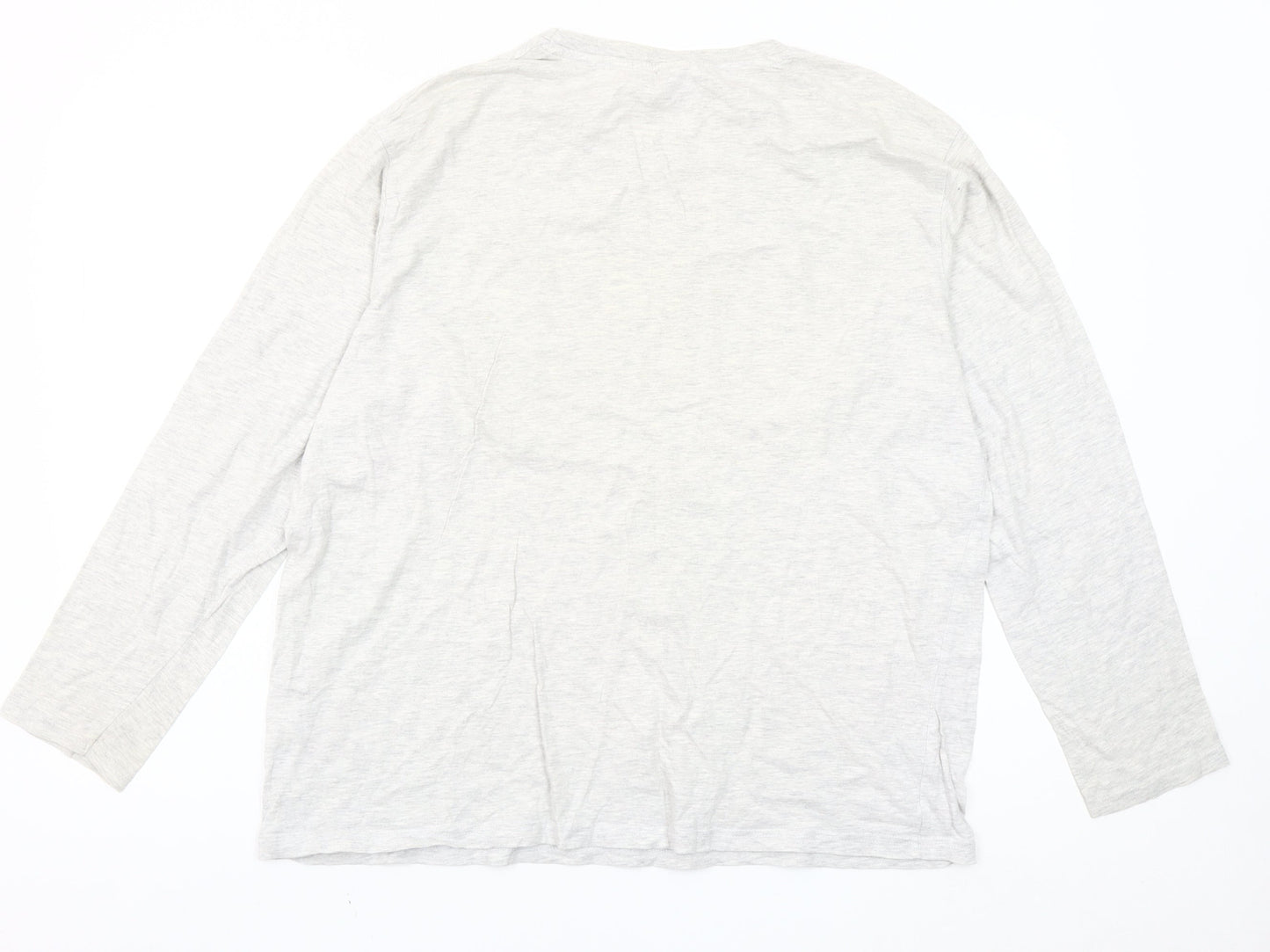 Marvel Men’s Grey XL Long Sleeve Graphic Logo T-Shirt