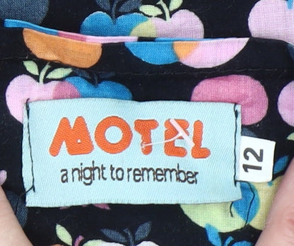 Motel Womens Multicoloured A-Line Skirt Size 12 Retro Festival