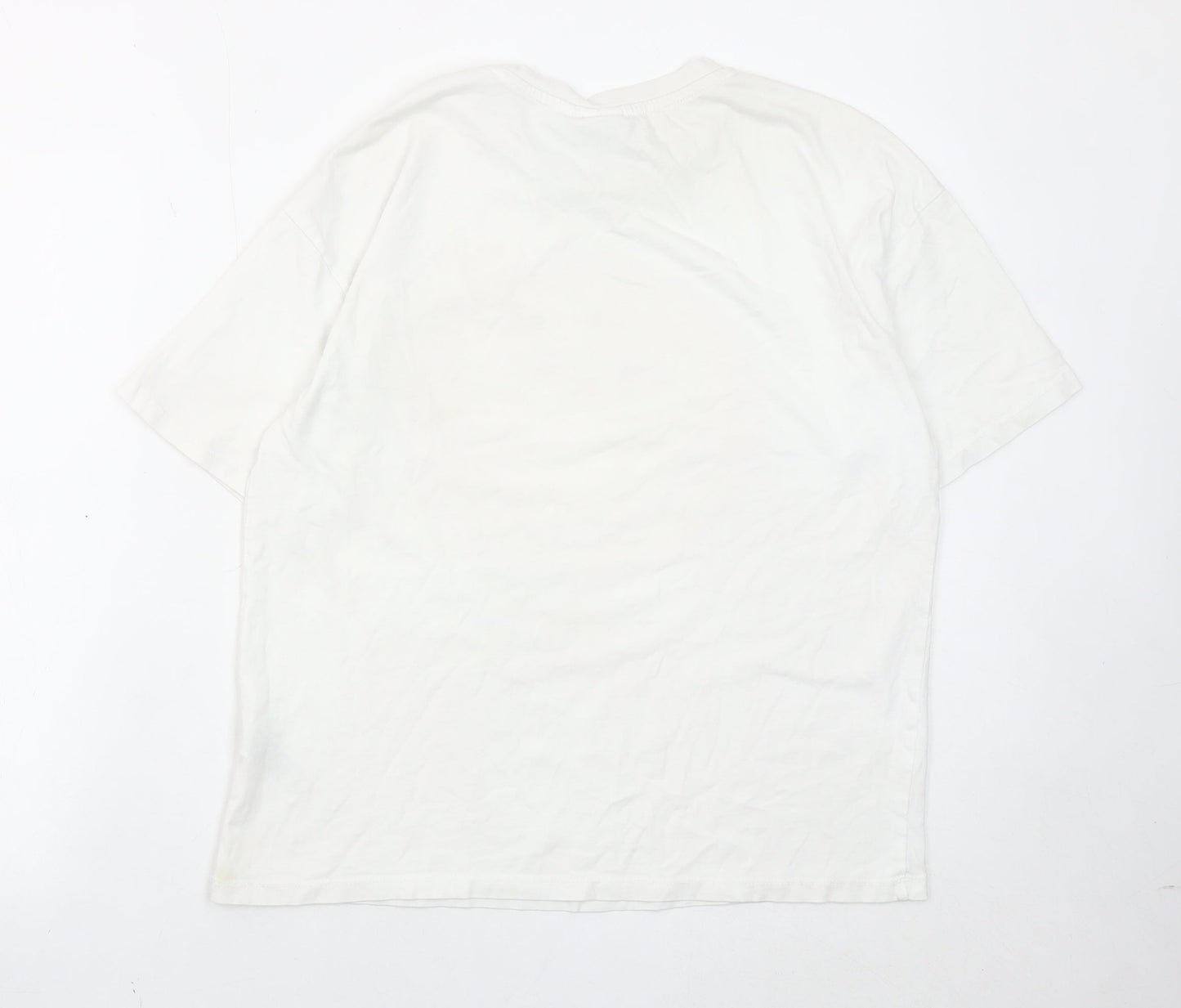 Smiley World Women’s White Graphic T-Shirt Size S Short Sleeve