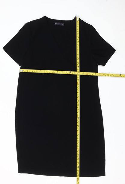 Marks and Spencer Women’s Black Sheath Knee Length Dress Size 12