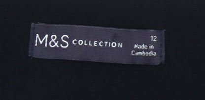 Marks and Spencer Women’s Black Sheath Knee Length Dress Size 12
