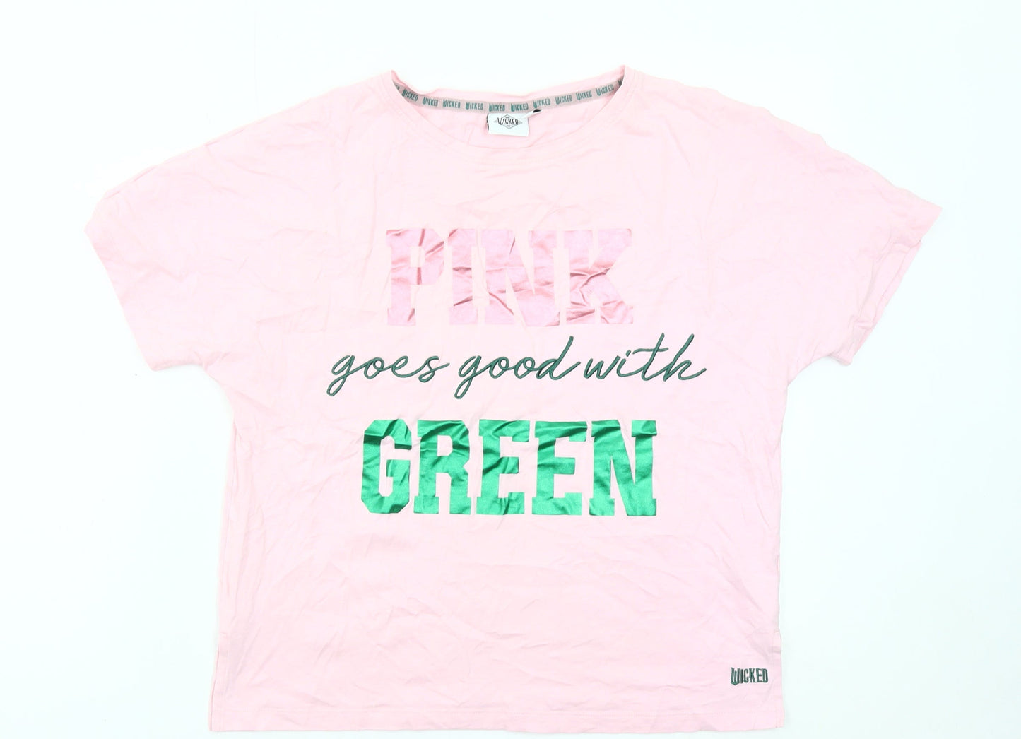 Womens UK Size 14 NEXT Pink Basic T-Shirt