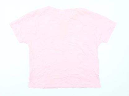 Womens UK Size 14 NEXT Pink Basic T-Shirt