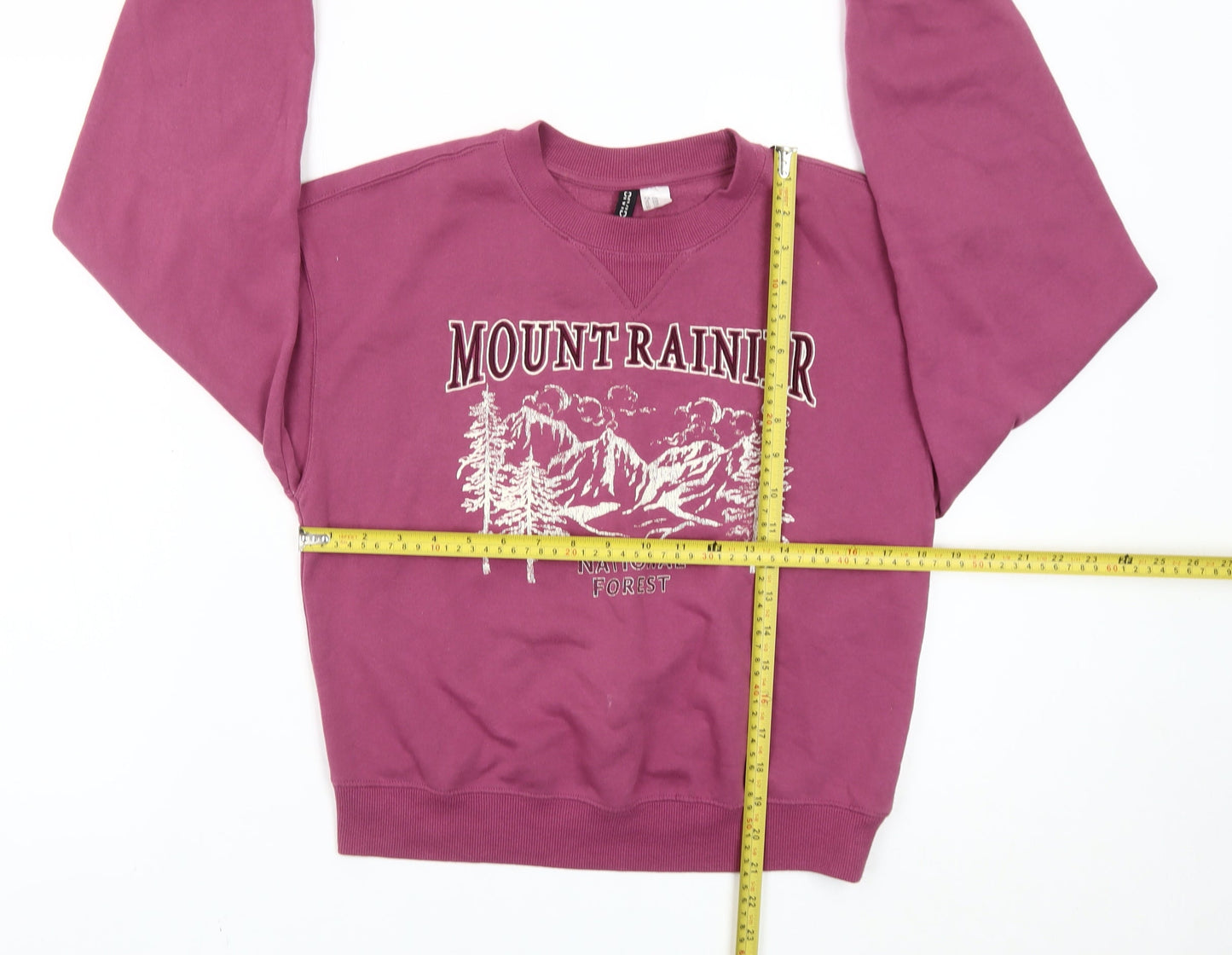 Womens UK Size 2XS H&M Divided Purple Pullover Sweatshirt