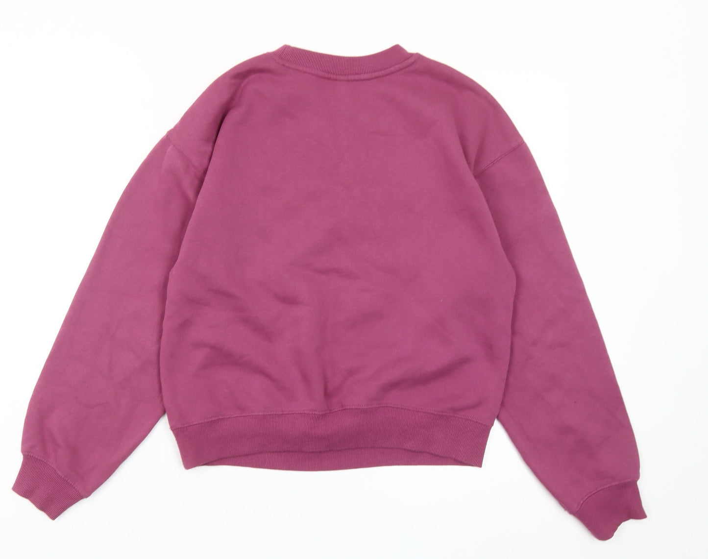 Womens UK Size 2XS H&M Divided Purple Pullover Sweatshirt