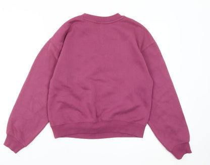 Womens UK Size 2XS H&M Divided Purple Pullover Sweatshirt