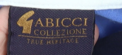 Gabicci Men’s Blue Cotton Blend Polo Shirt Size S Short Sleeve