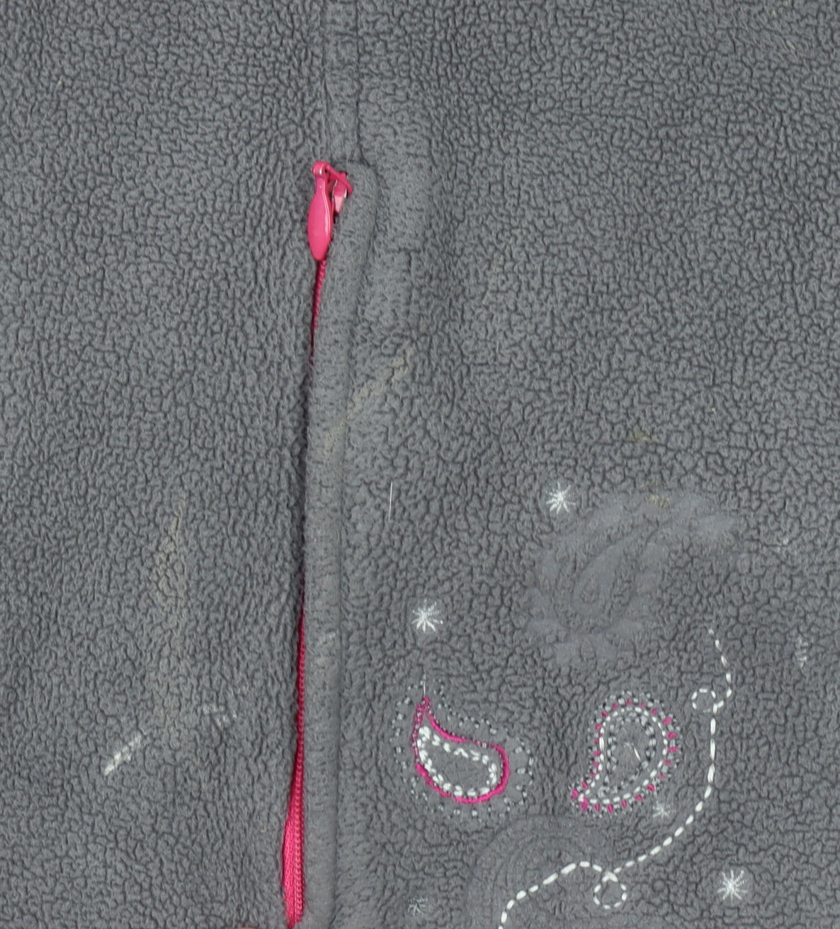 Decathlon Women Grey Fleece Pullover Sweatshirt 1/4 Zip Size 14