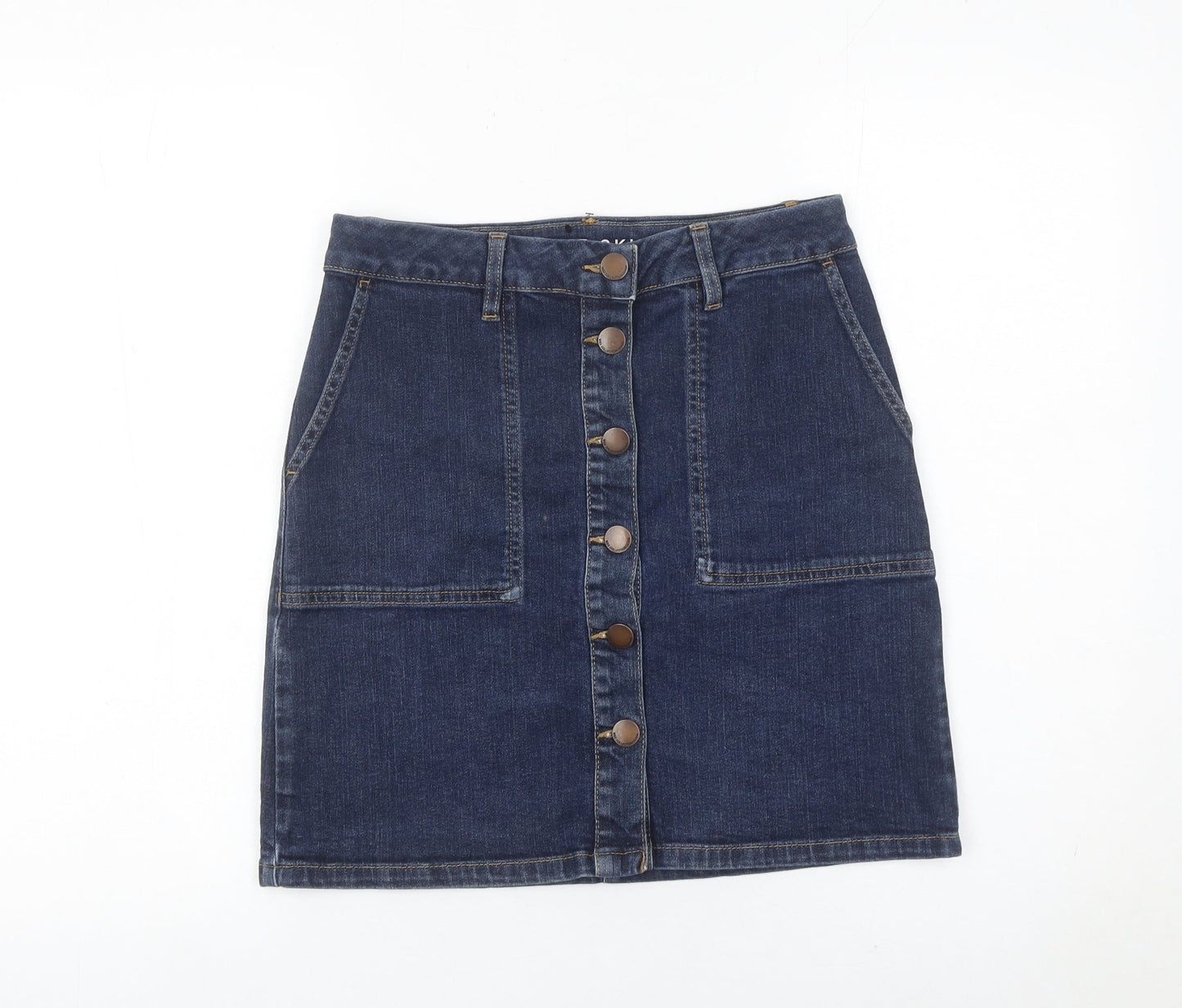 Marks and Spencer Women’s Blue Denim Button Skirt Size 10