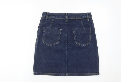 Marks and Spencer Women’s Blue Denim Button Skirt Size 10
