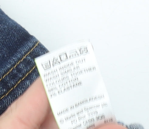 Marks and Spencer Women’s Blue Denim Button Skirt Size 10