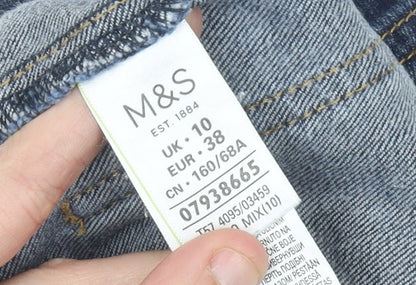 Marks and Spencer Women’s Blue Denim Button Skirt Size 10