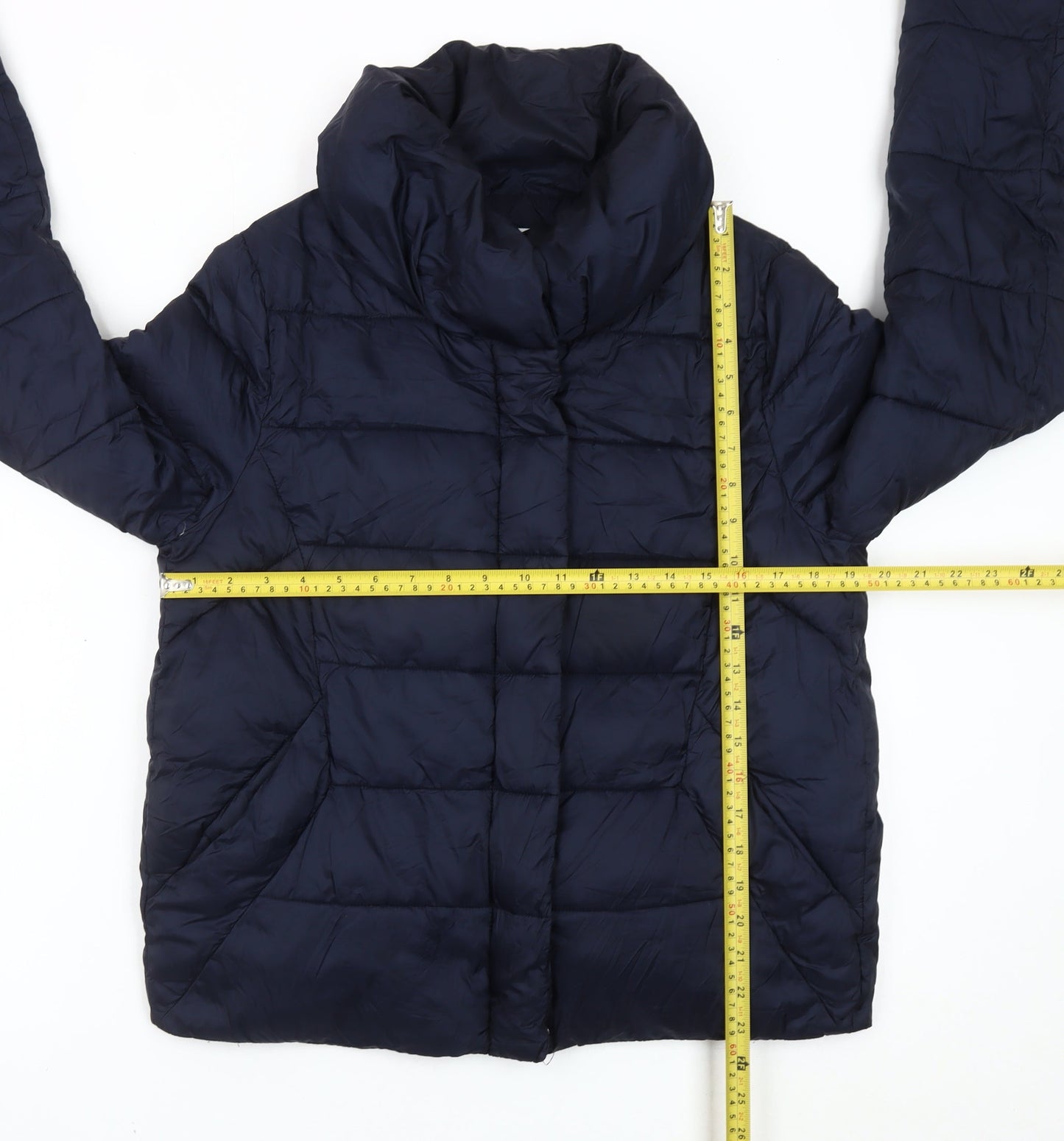 Rageman Milano Women’s Blue Puffer Jacket Size M Nylon Winter Coat