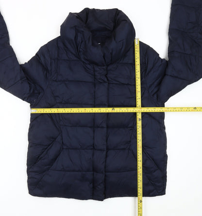 Rageman Milano Women’s Blue Puffer Jacket Size M Nylon Winter Coat