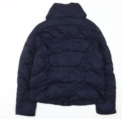 Rageman Milano Women’s Blue Puffer Jacket Size M Nylon Winter Coat
