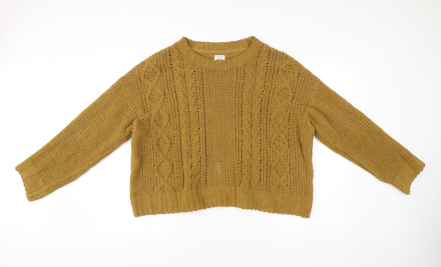 Billabong Womens Brown Cotton Knit Pullover Jumper Size M