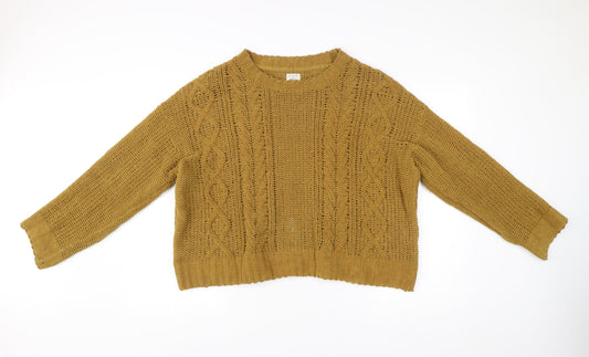 Billabong Womens Brown Cotton Knit Pullover Jumper Size M