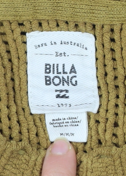Billabong Womens Brown Cotton Knit Pullover Jumper Size M