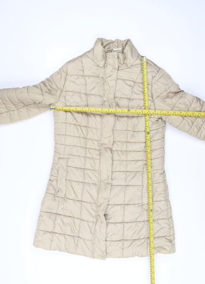 Hobbs Womens Beige Size 12 Puffer Jacket Coat Quilted Winter