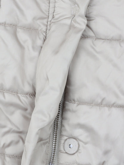 Hobbs Womens Beige Size 12 Puffer Jacket Coat Quilted Winter