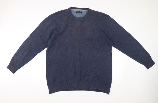 Casa Moda Men’s Blue 3XL Crew Neck Pullover Jumper