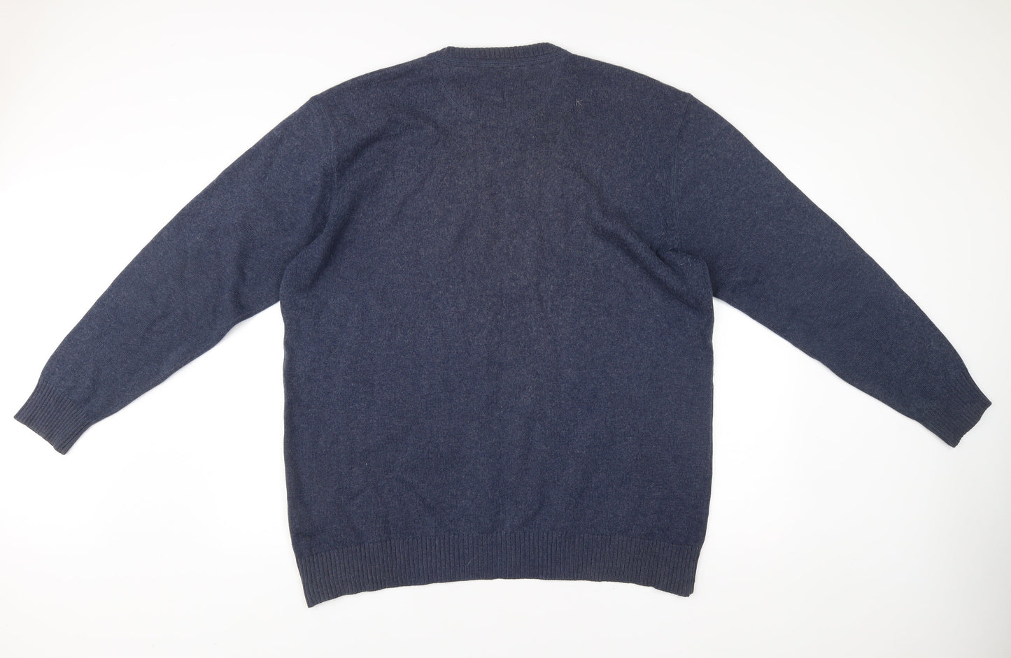 Casa Moda Men’s Blue 3XL Crew Neck Pullover Jumper