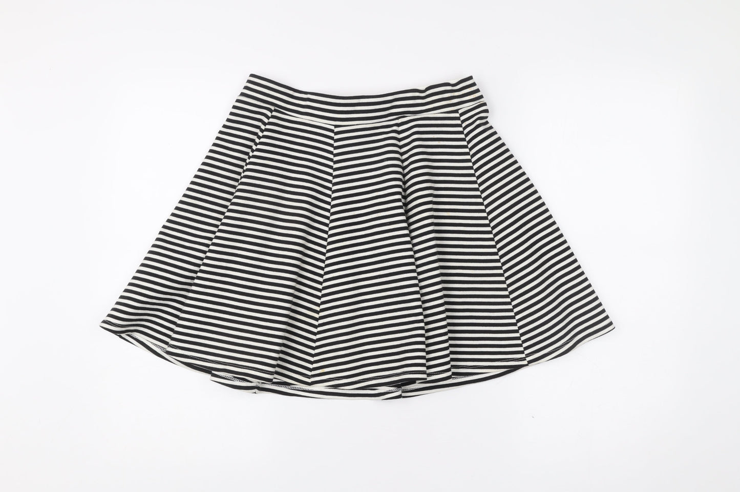 Esmara Women’s Black White Stripe A-Line Skirt Size 12