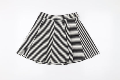 Esmara Women’s Black White Stripe A-Line Skirt Size 12