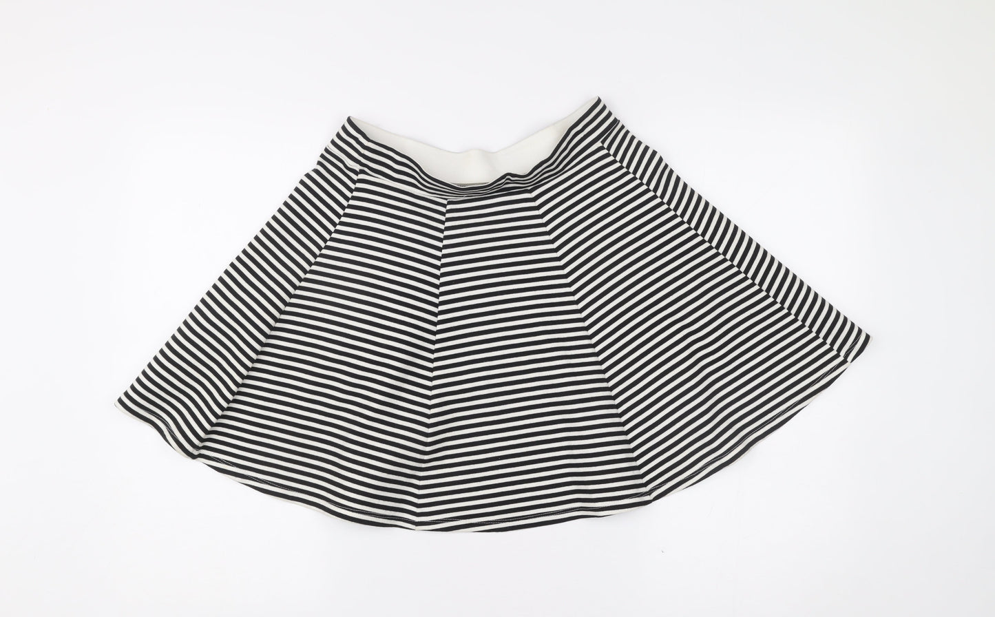 Esmara Women’s Black White Stripe A-Line Skirt Size 12