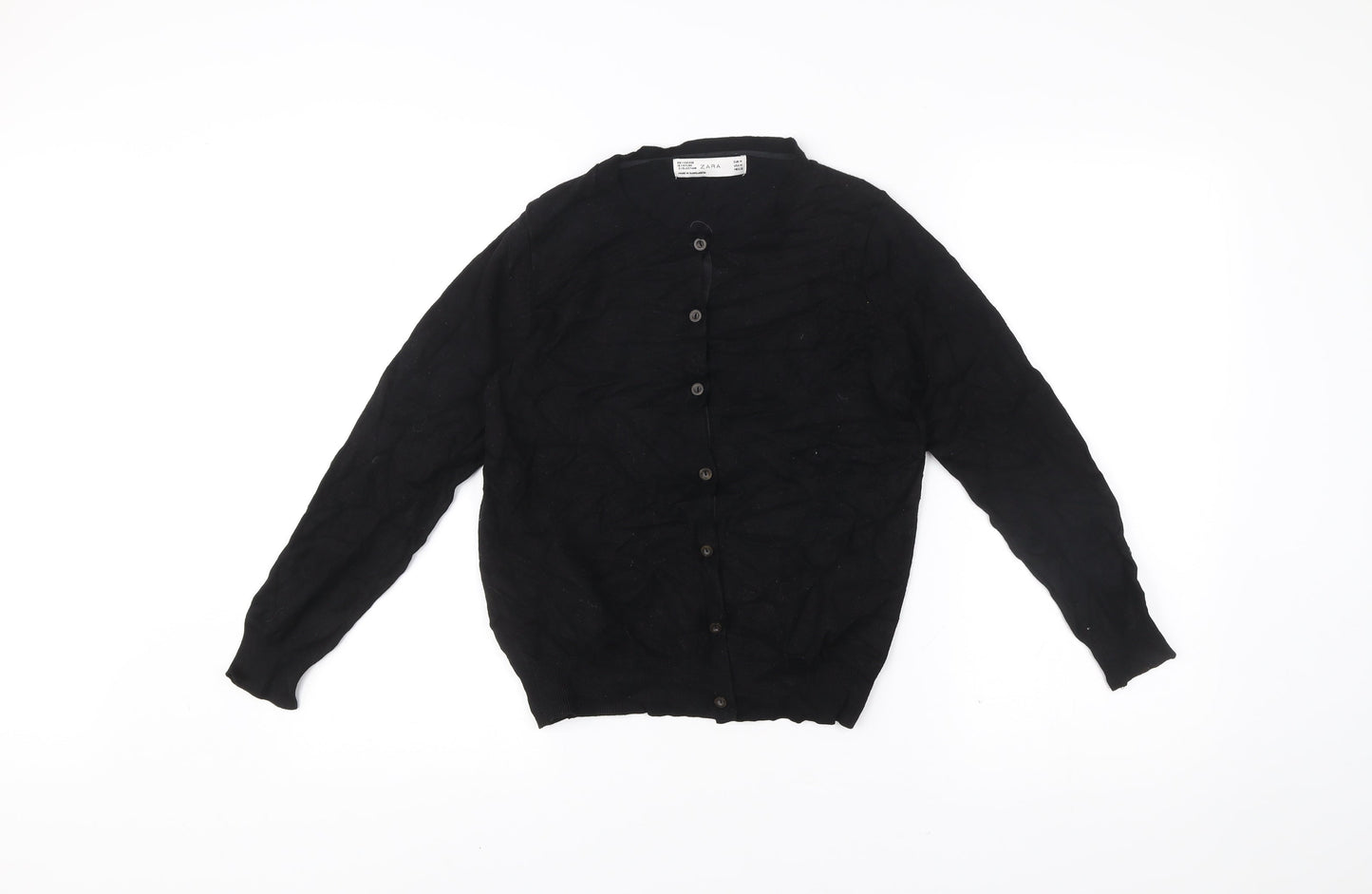 Womens UK Size 12 Zara Black Cardigan Jumper