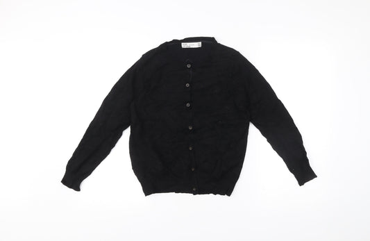 Womens UK Size 12 Zara Black Cardigan Jumper