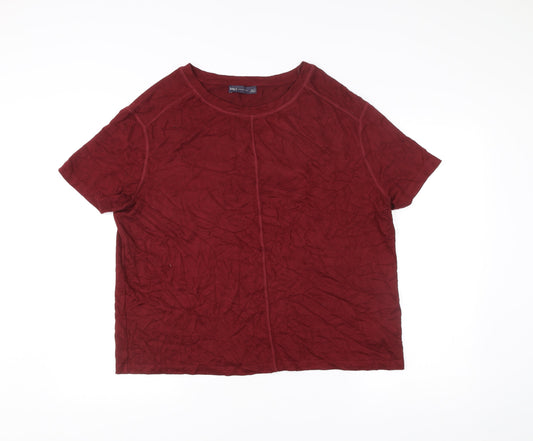 Marks and Spencer Men’s Red Short Sleeve Crew Neck T-Shirt L