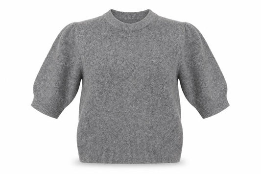 Womens UK Size S Adrienne Vittadini Grey Basic Blouse
