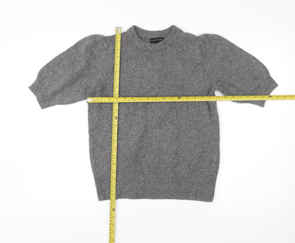 Womens UK Size S Adrienne Vittadini Grey Basic Blouse