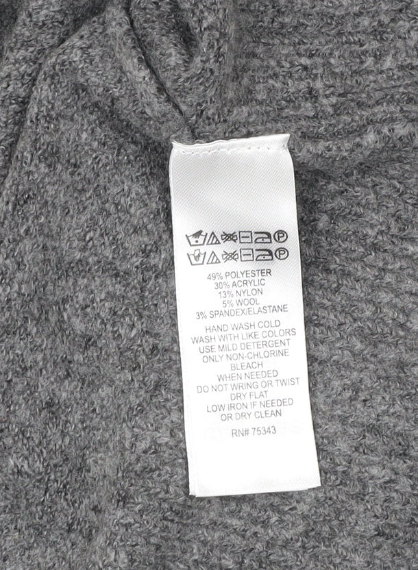 Womens UK Size S Adrienne Vittadini Grey Basic Blouse
