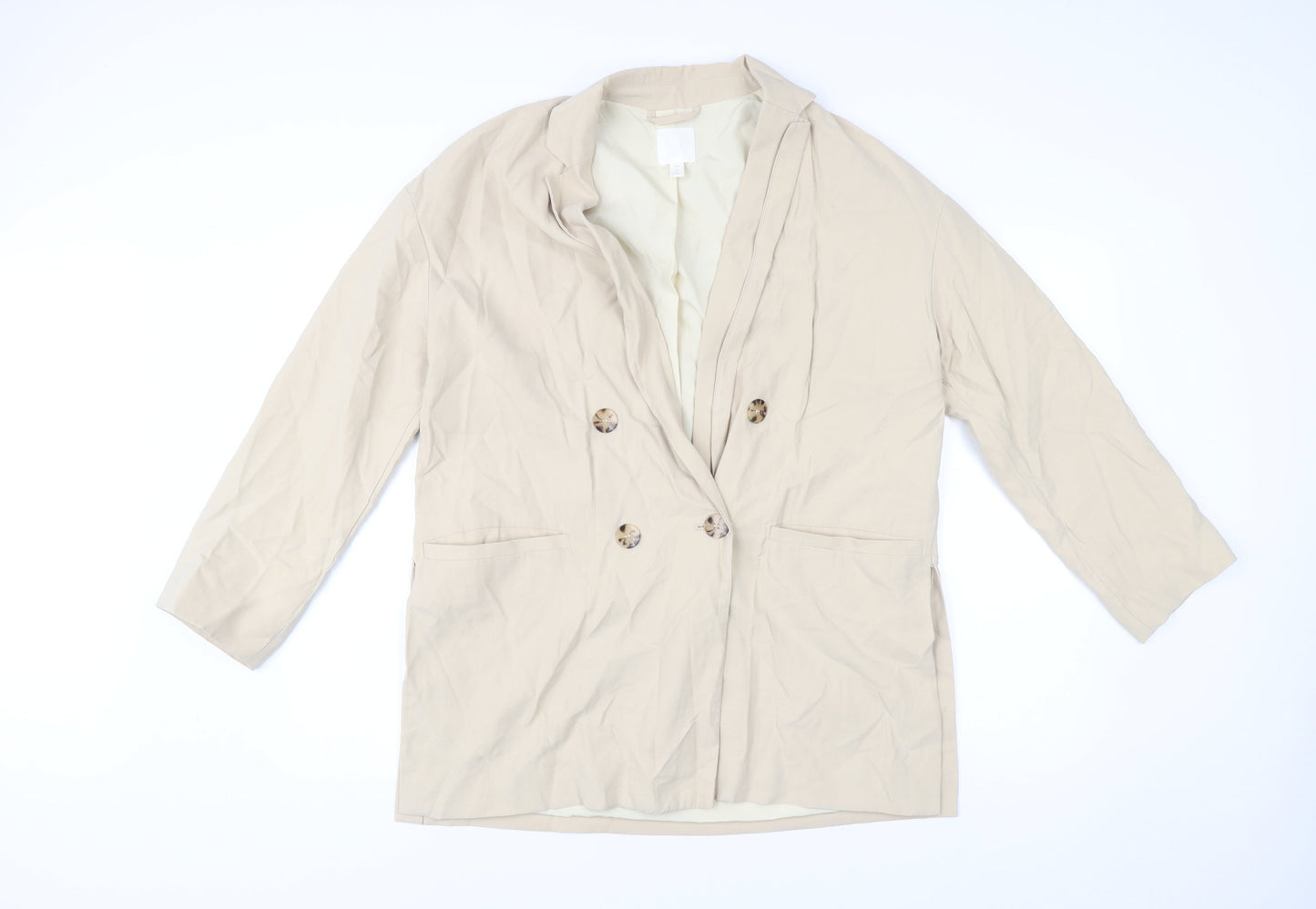Mens UK Size S H&M Beige Basic Jacket