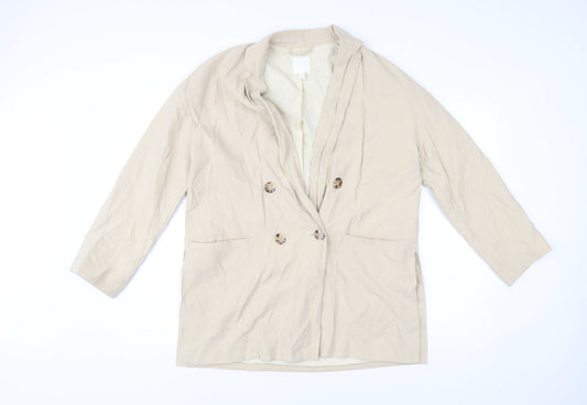 Mens UK Size S H&M Beige Basic Jacket