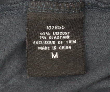 Womens UK Size M Ellen Reyes Black Cardigan Jumper
