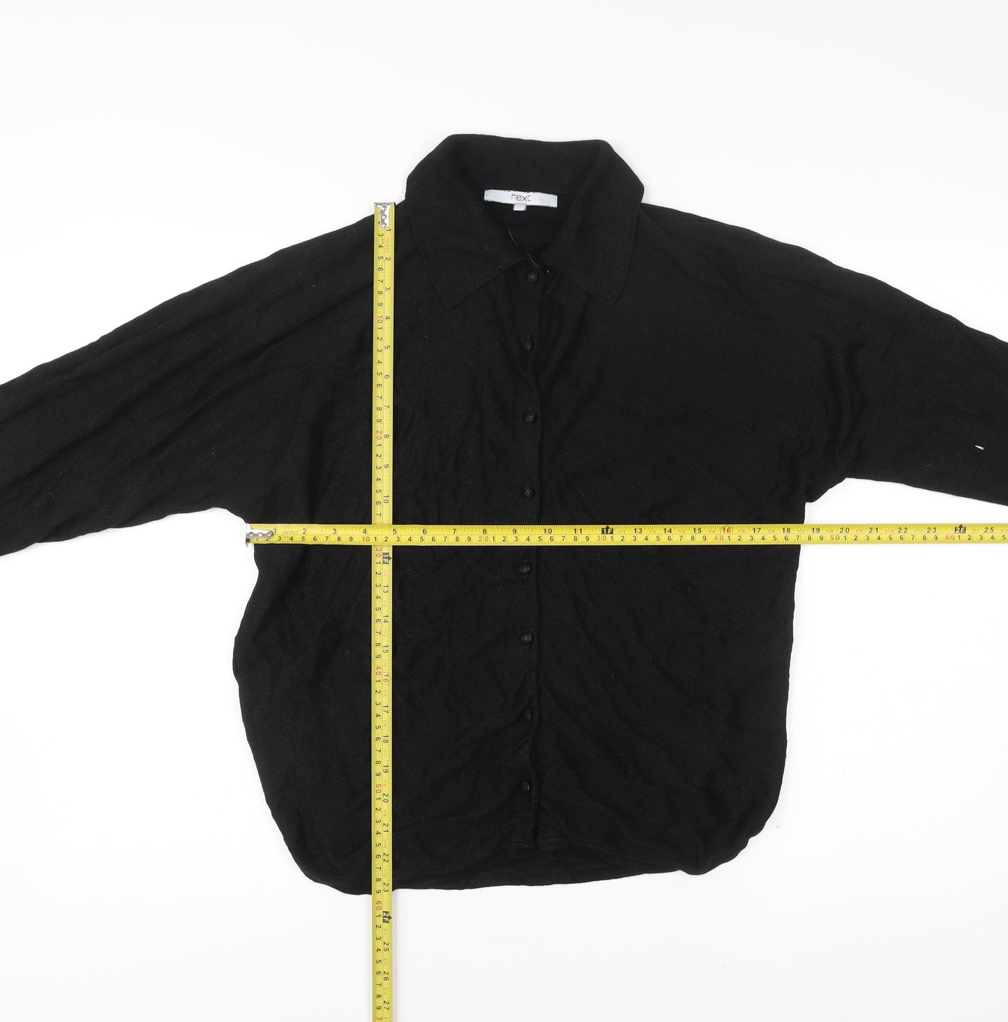 Womens UK Size M NEXT Black Cardigan Jumper