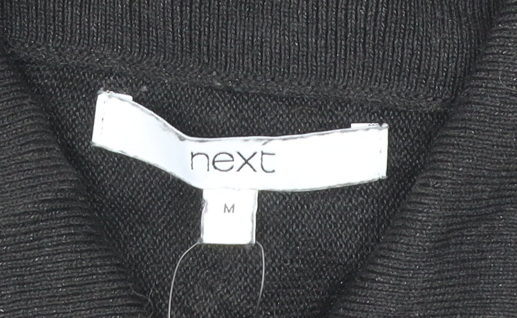 Womens UK Size M NEXT Black Cardigan Jumper