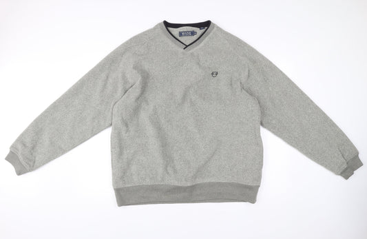 Maine New England Men’s Grey XL V-Neck Pullover Jumper