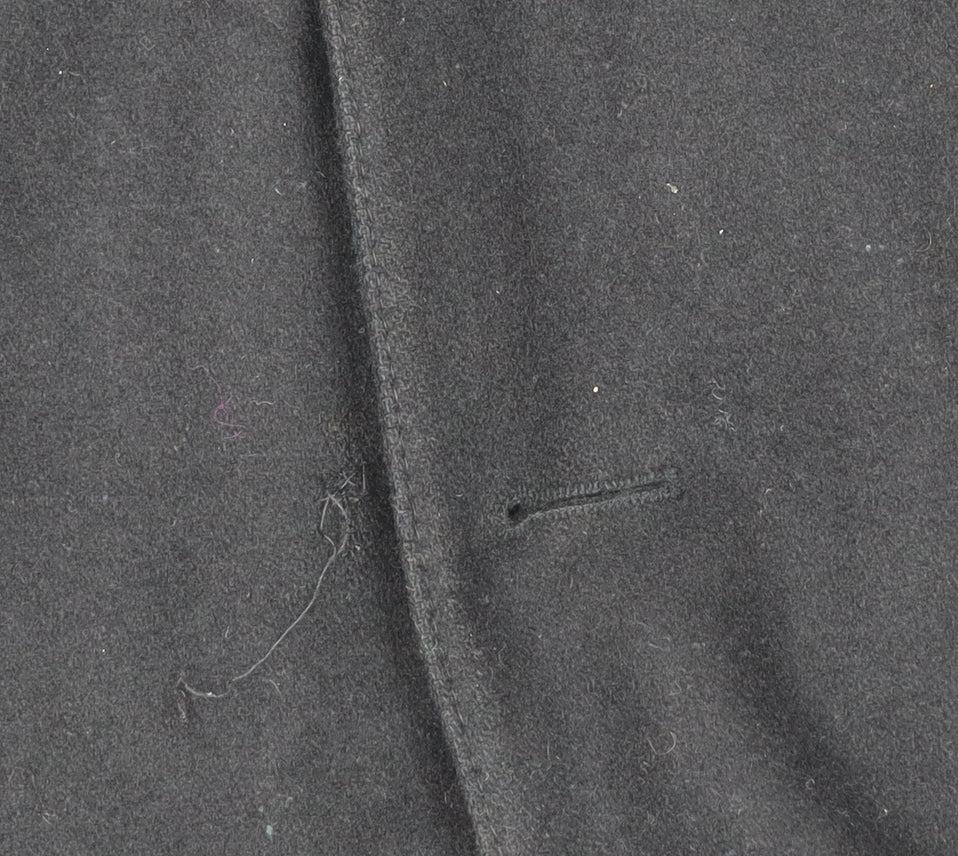 Mens UK Size S Tom English Black Pea Coat