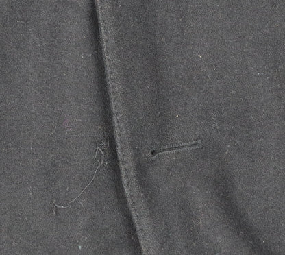 Mens UK Size S Tom English Black Pea Coat