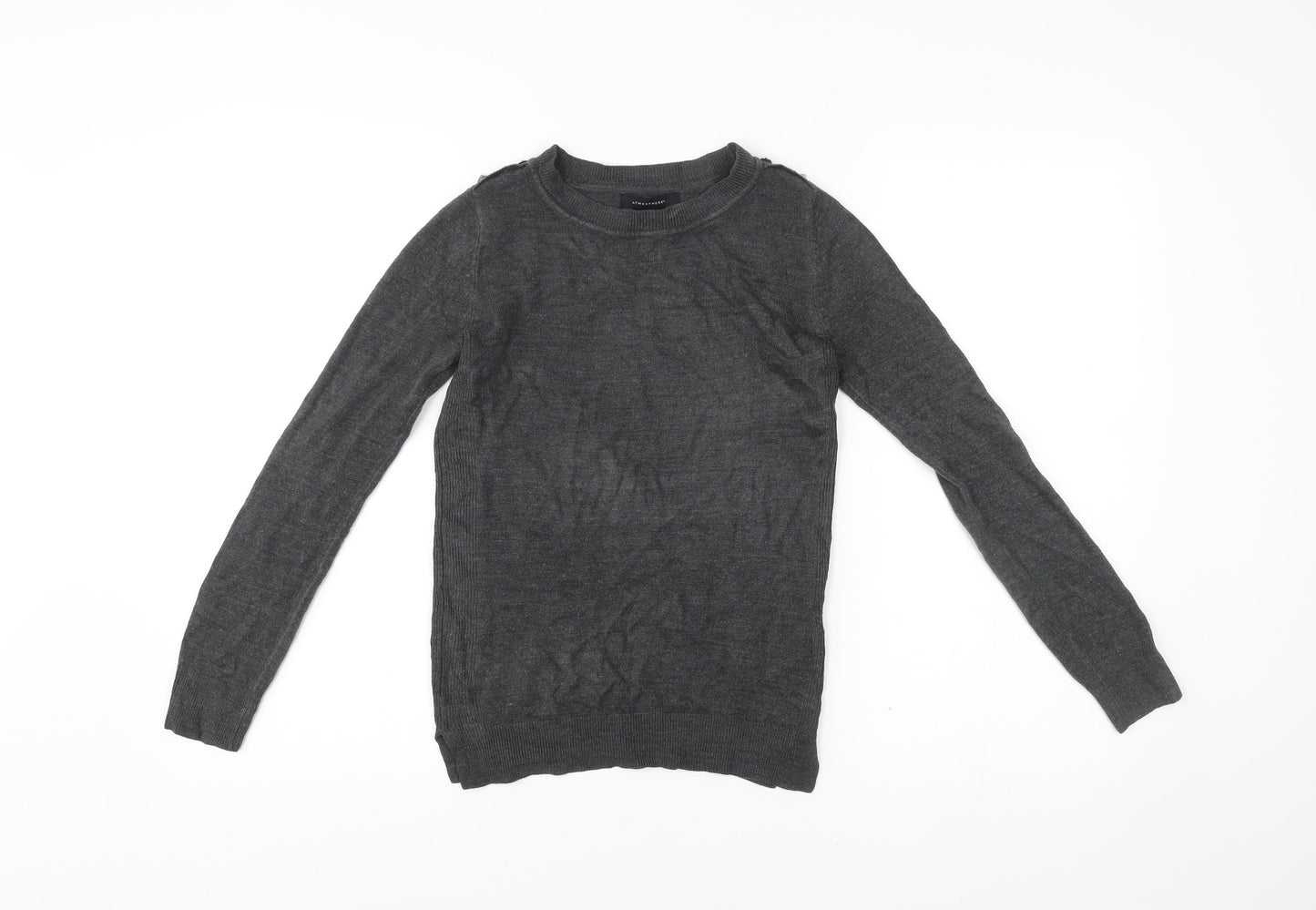 Womens UK Size 4 Atmosphere Grey Pullover Jumper