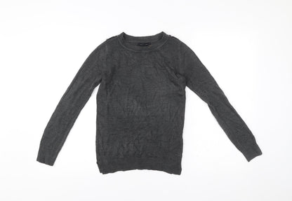Womens UK Size 4 Atmosphere Grey Pullover Jumper