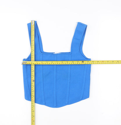 Womens UK Size 12 Zara Blue Cropped Tank
