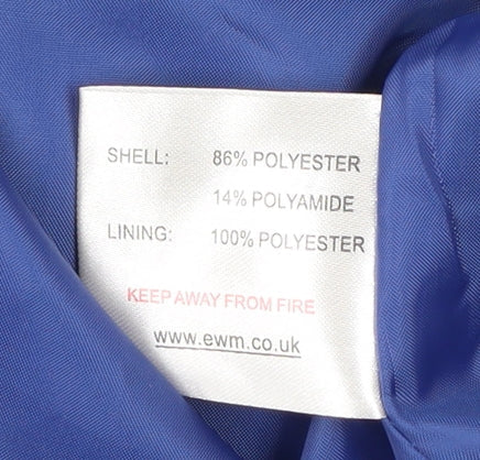 Womens UK Size 10 EWM Blue Overcoat