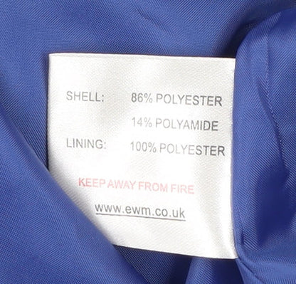 Womens UK Size 10 EWM Blue Overcoat