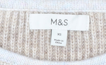Marks and Spencer Womens Multicoloured XS Pullover Jumper Knitwear