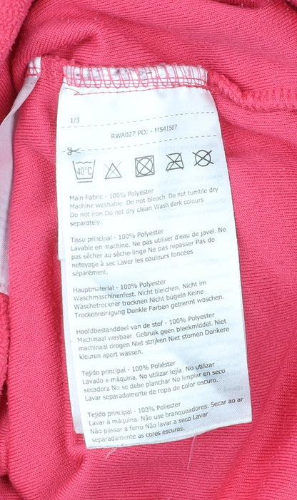 Regatta Womens Pink Fleece Sweatshirt Size 12 Half Zip Outdoor Hiking